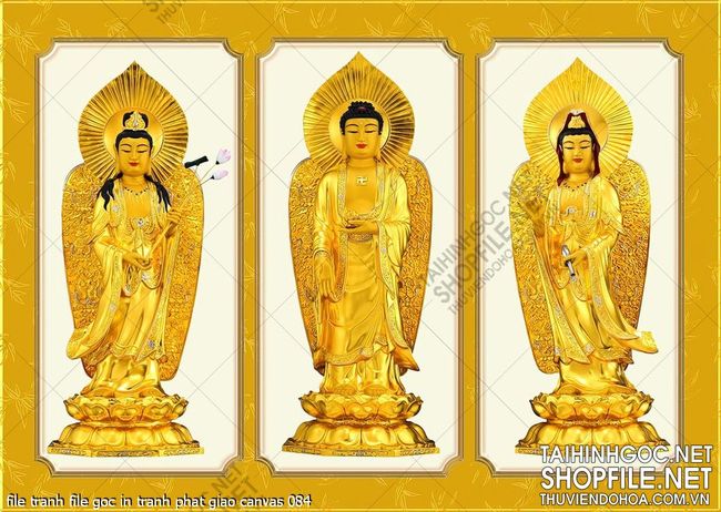 file tranh file goc in tranh phat giao canvas 084