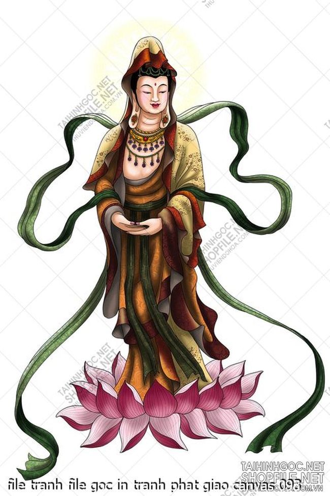 file tranh file goc in tranh phat giao canvas 093