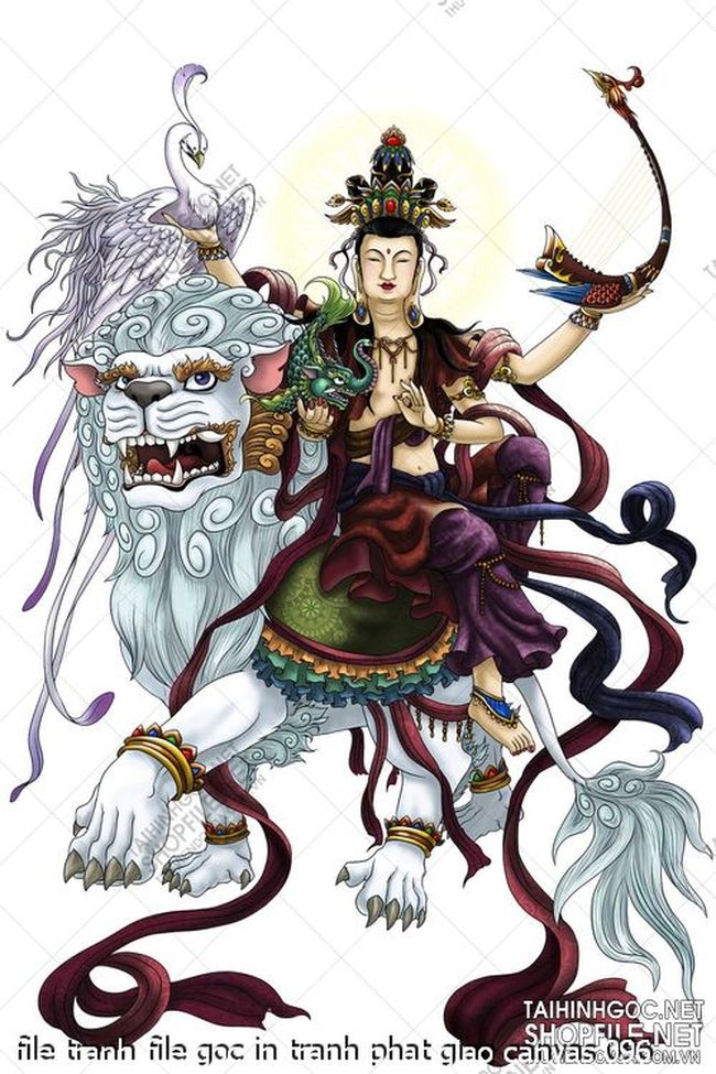 file tranh file goc in tranh phat giao canvas 096