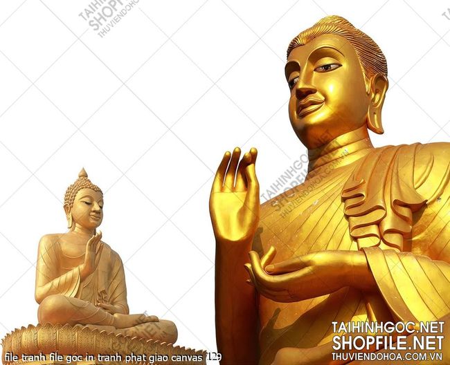 file tranh file goc in tranh phat giao canvas 129