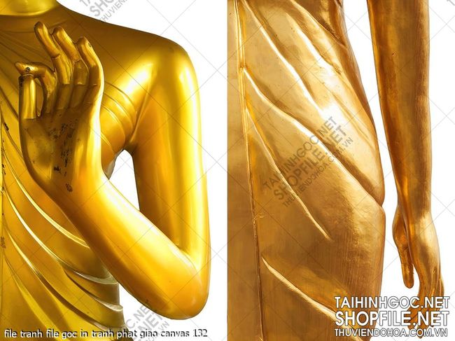 file tranh file goc in tranh phat giao canvas 132