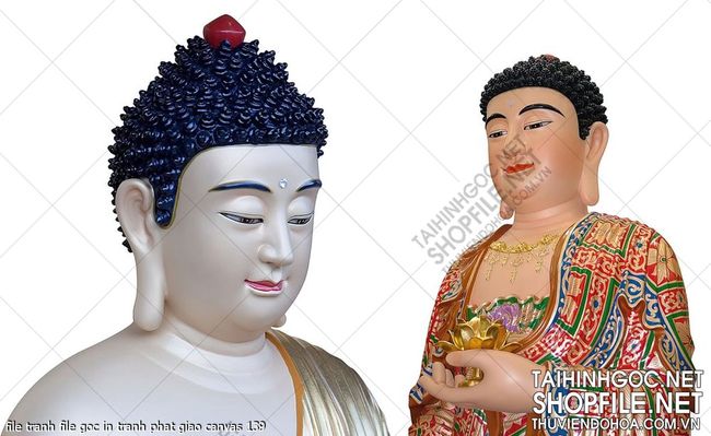 file tranh file goc in tranh phat giao canvas 139