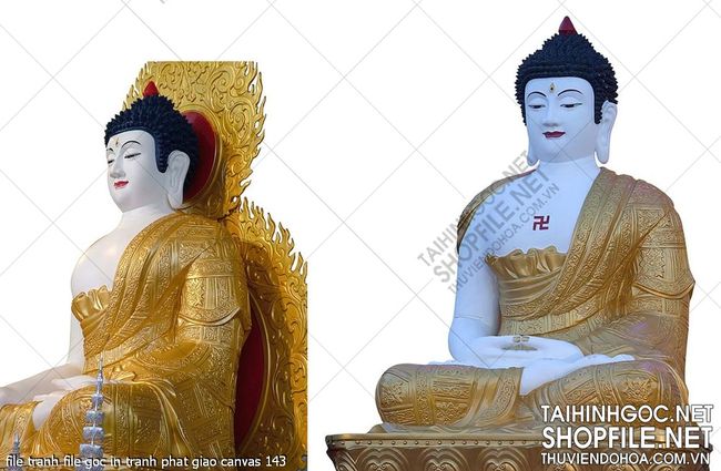 file tranh file goc in tranh phat giao canvas 143