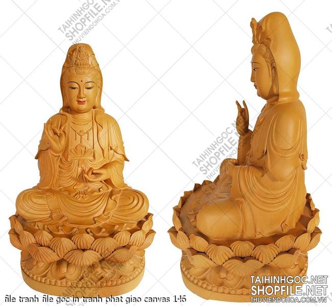file tranh file goc in tranh phat giao canvas 146