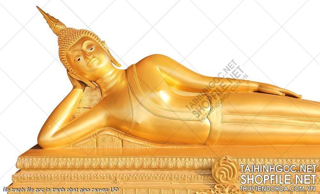 file tranh file goc in tranh phat giao canvas 150