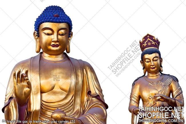 file tranh file goc in tranh phat giao canvas 151