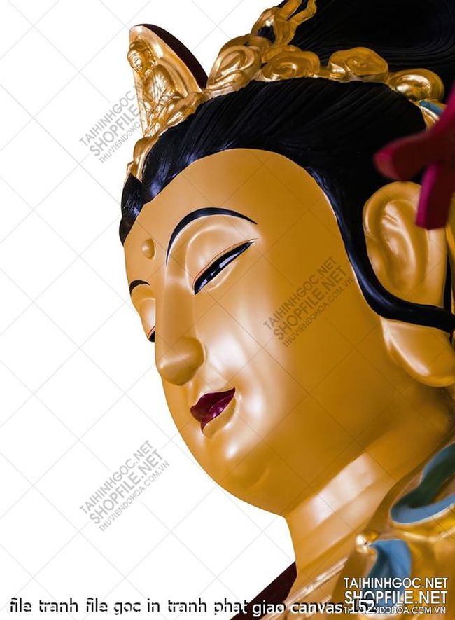 file tranh file goc in tranh phat giao canvas 152