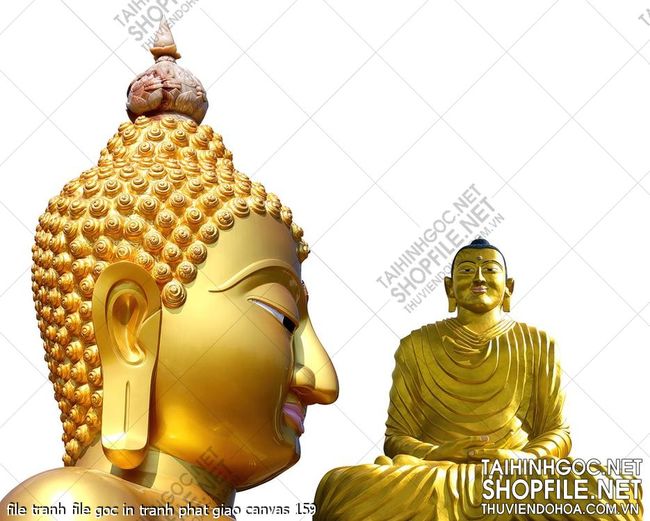 file tranh file goc in tranh phat giao canvas 159