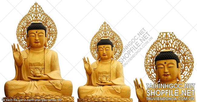 file tranh file goc in tranh phat giao canvas 162