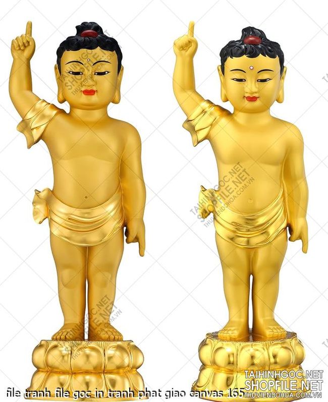 file tranh file goc in tranh phat giao canvas 165