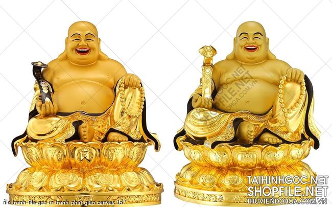 file tranh file goc in tranh phat giao canvas 167