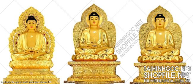 file tranh file goc in tranh phat giao canvas 174