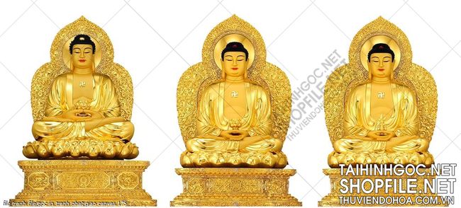file tranh file goc in tranh phat giao canvas 175