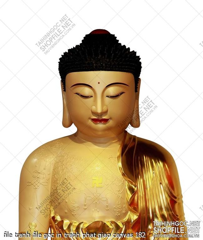 file tranh file goc in tranh phat giao canvas 182