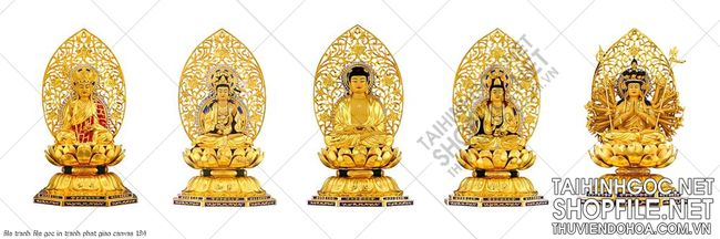 file tranh file goc in tranh phat giao canvas 184