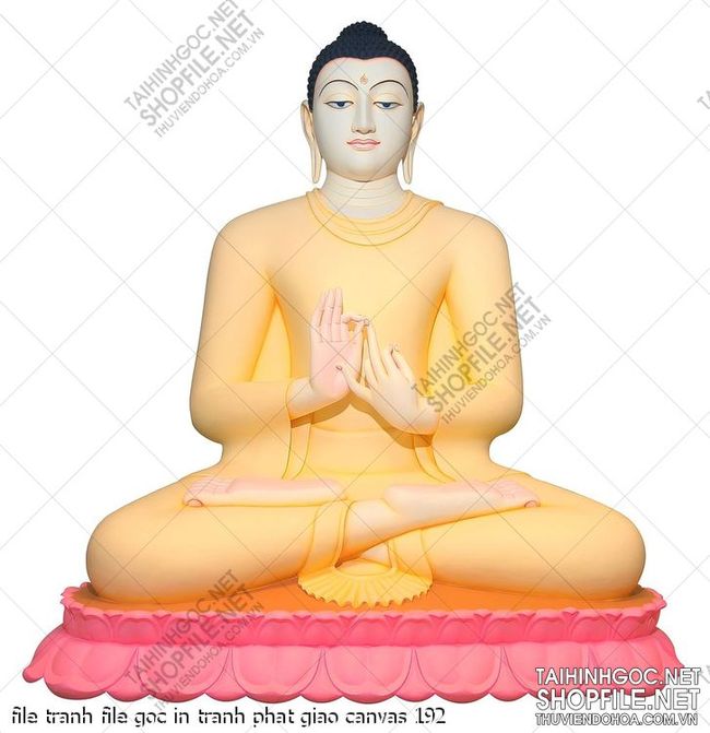 file tranh file goc in tranh phat giao canvas 192
