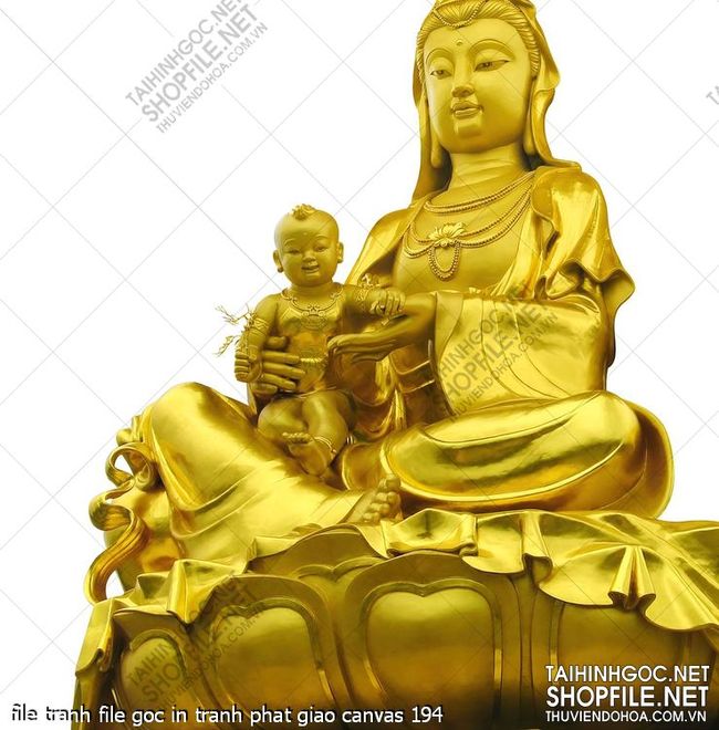file tranh file goc in tranh phat giao canvas 194