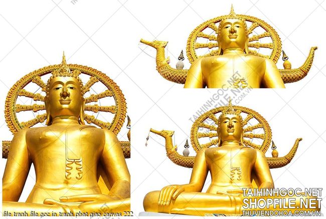file tranh file goc in tranh phat giao canvas 222