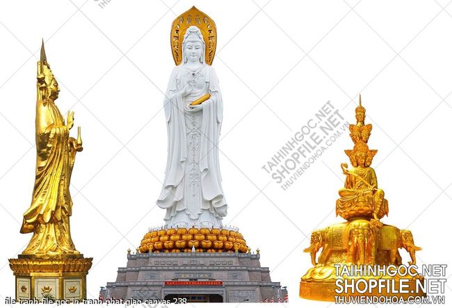 file tranh file goc in tranh phat giao canvas 238