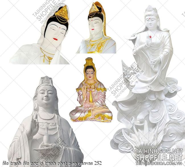 file tranh file goc in tranh phat giao canvas 252