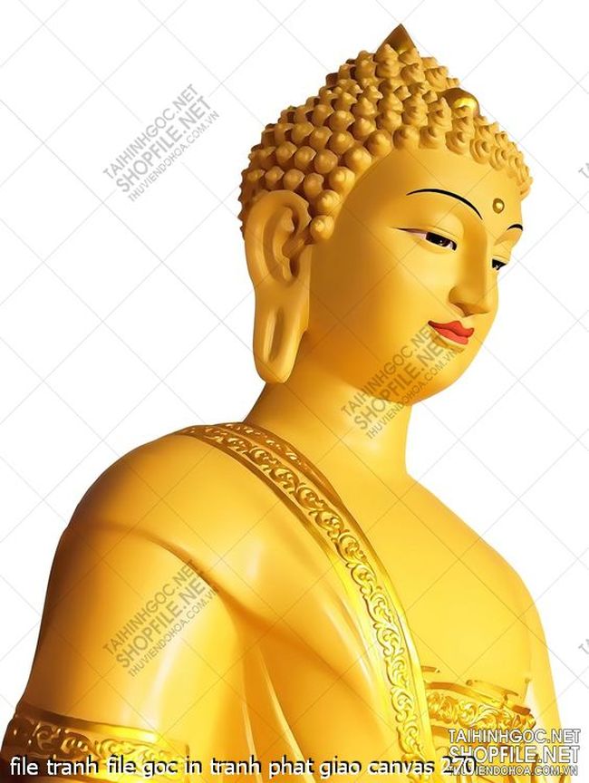 file tranh file goc in tranh phat giao canvas 270