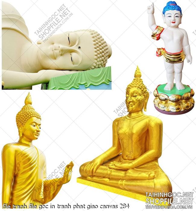 file tranh file goc in tranh phat giao canvas 284