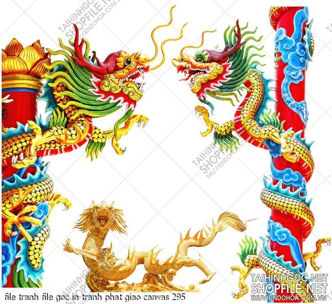 file tranh file goc in tranh phat giao canvas 295