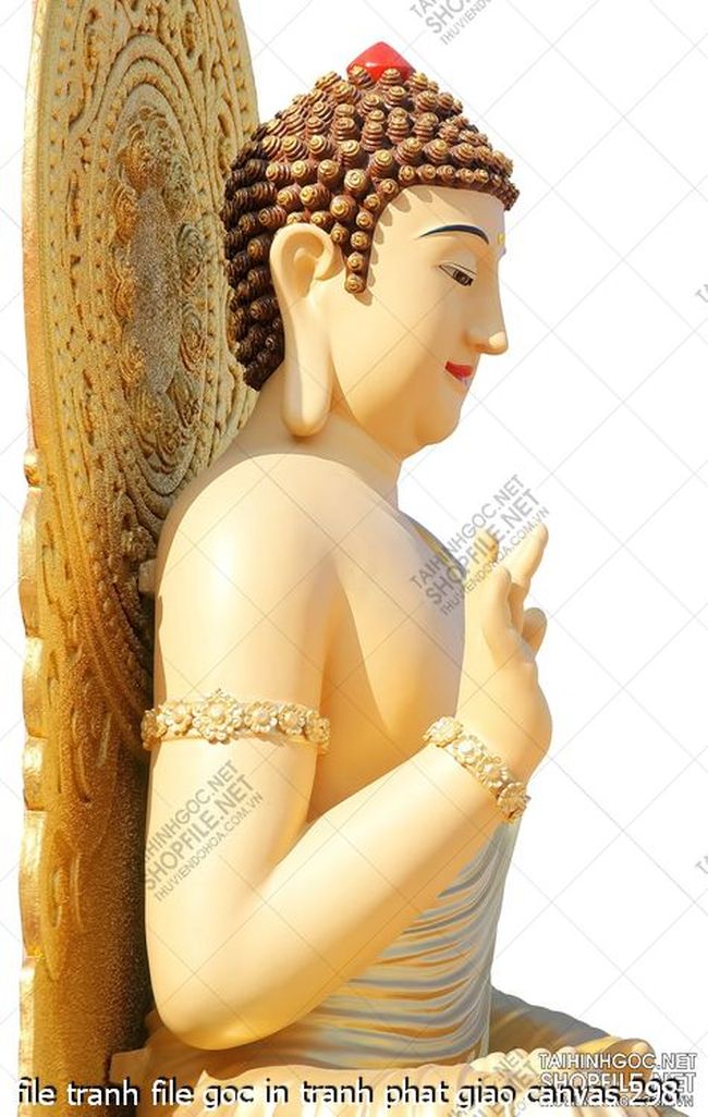 file tranh file goc in tranh phat giao canvas 298
