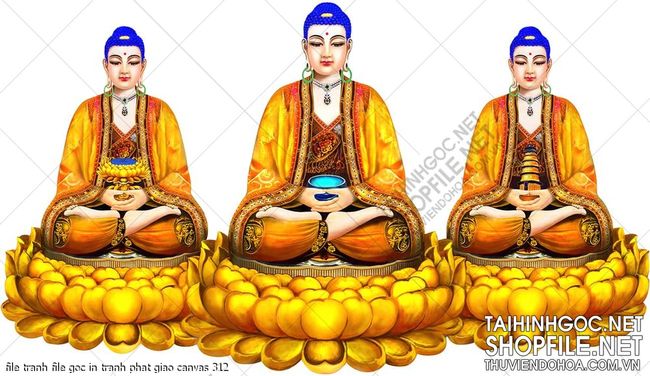 file tranh file goc in tranh phat giao canvas 312