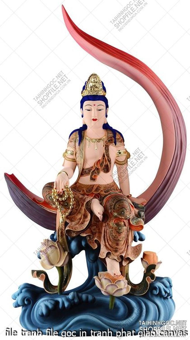 file tranh file goc in tranh phat giao canvas 321
