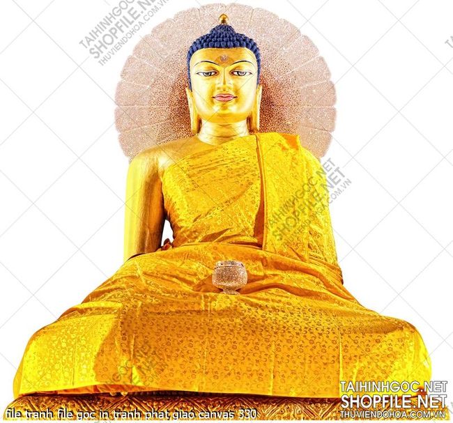 file tranh file goc in tranh phat giao canvas 330