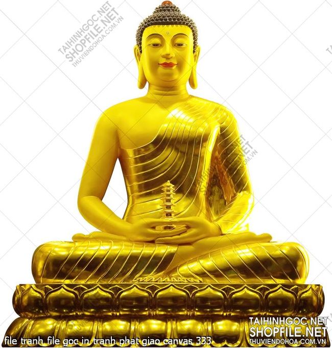 file tranh file goc in tranh phat giao canvas 333