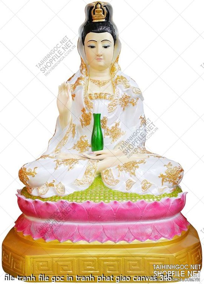 file tranh file goc in tranh phat giao canvas 346