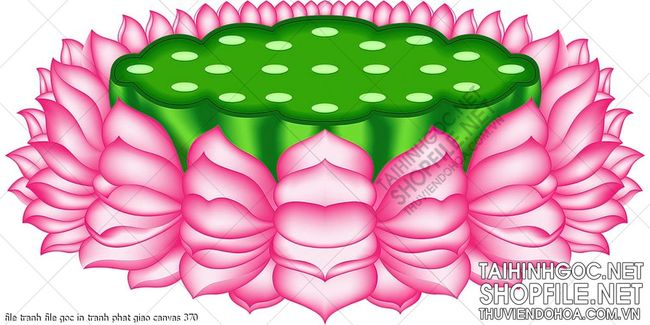 file tranh file goc in tranh phat giao canvas 370