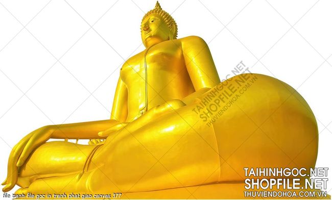 file tranh file goc in tranh phat giao canvas 377