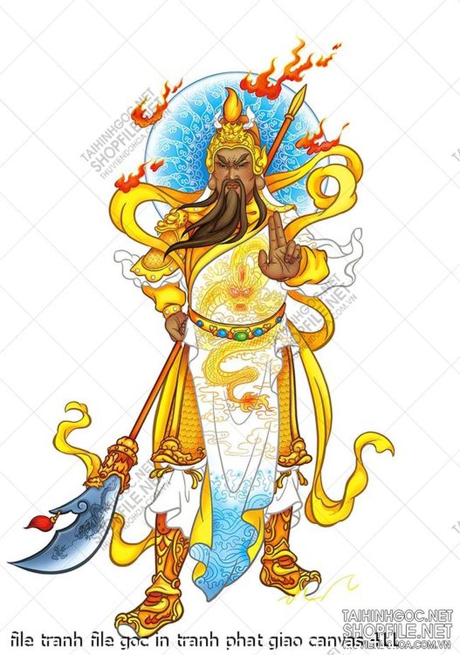 file tranh file goc in tranh phat giao canvas 411