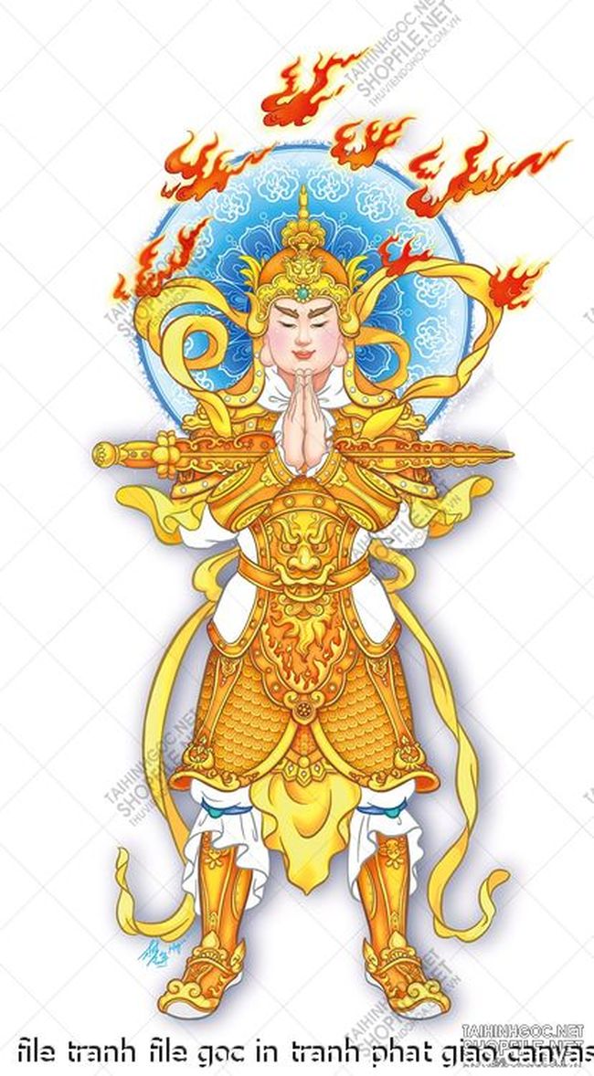 file tranh file goc in tranh phat giao canvas 414