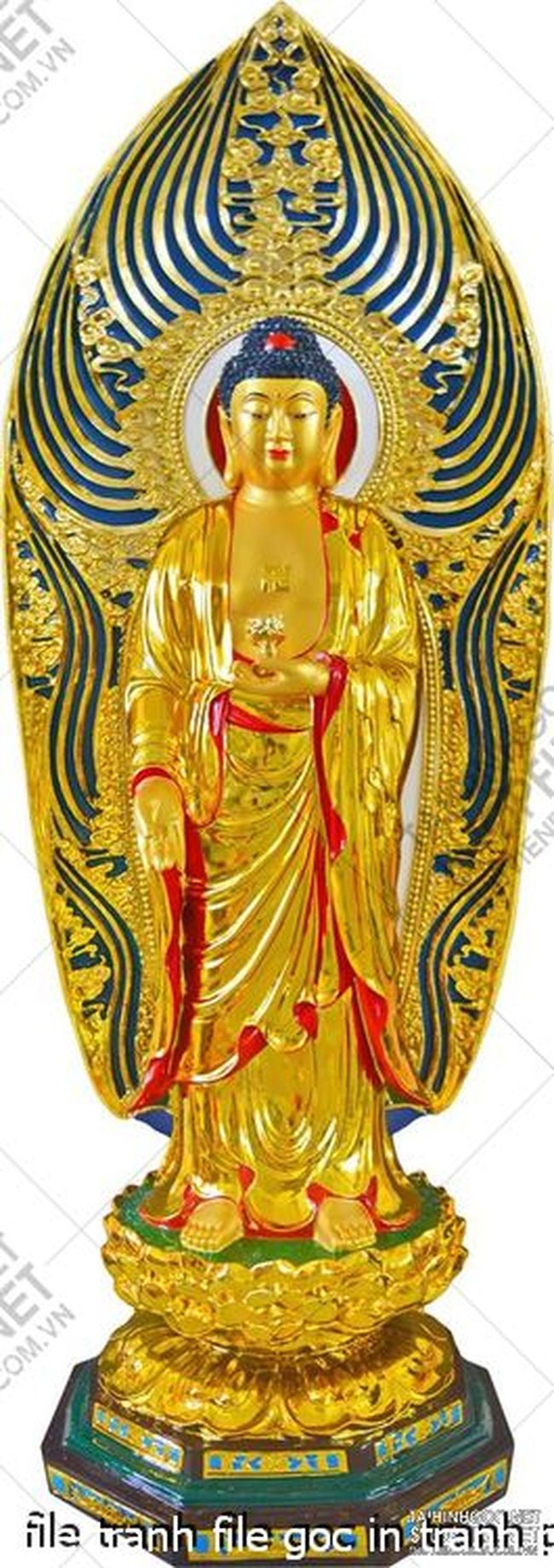 file tranh file goc in tranh phat giao canvas 429