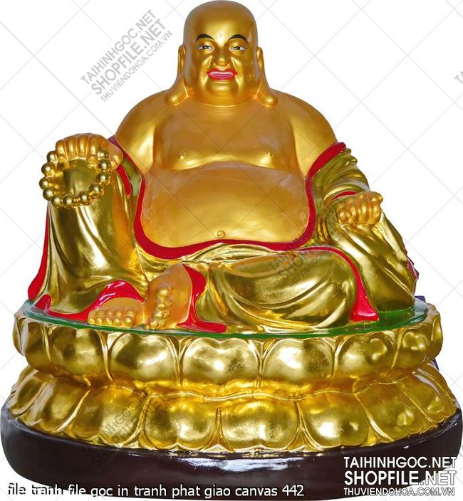 file tranh file goc in tranh phat giao canvas 442