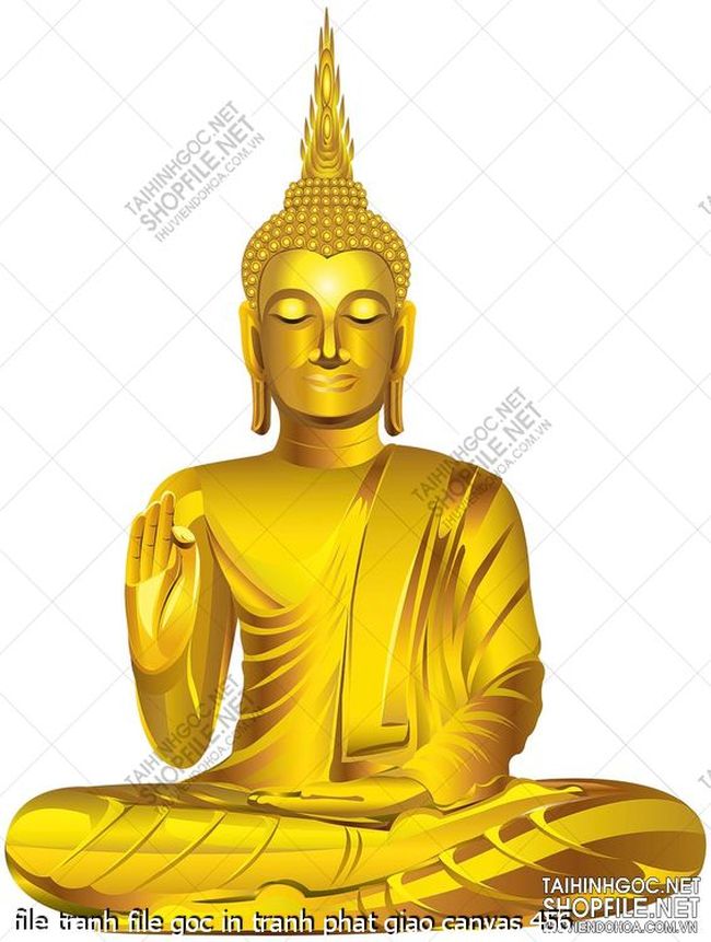 file tranh file goc in tranh phat giao canvas 456