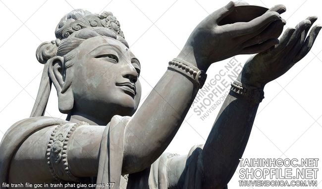 file tranh file goc in tranh phat giao canvas 477
