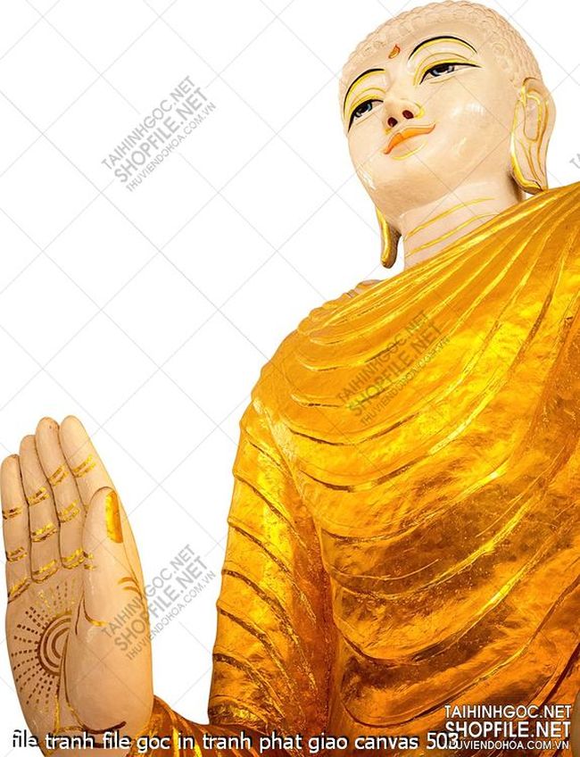 file tranh file goc in tranh phat giao canvas 503