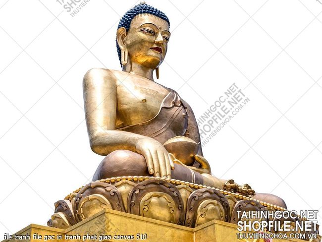 file tranh file goc in tranh phat giao canvas 510