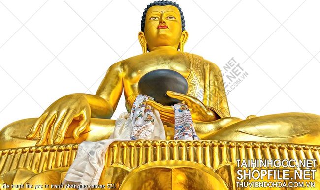 file tranh file goc in tranh phat giao canvas 521