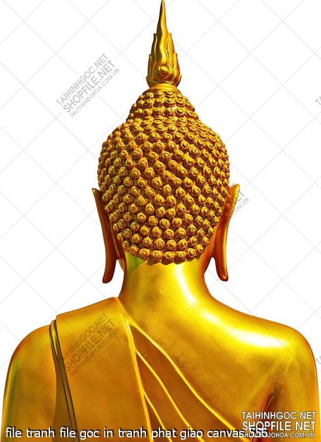 file tranh file goc in tranh phat giao canvas 556