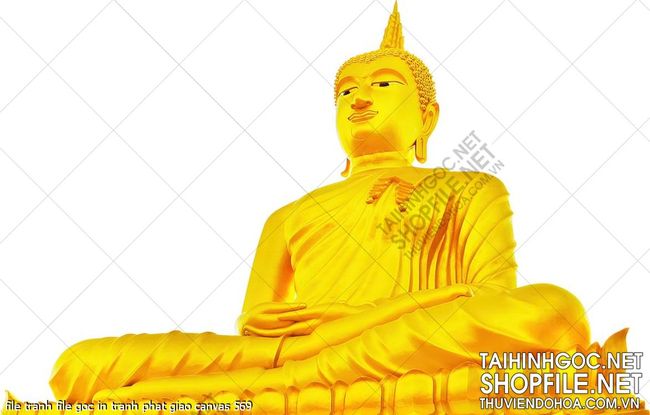 file tranh file goc in tranh phat giao canvas 569