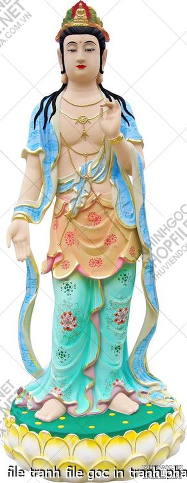 file tranh file goc in tranh phat giao canvas 575