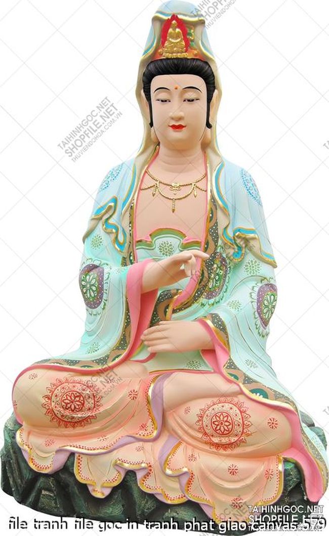 file tranh file goc in tranh phat giao canvas 579