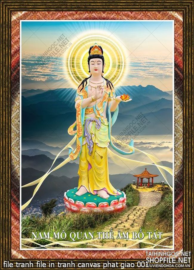 file tranh file in tranh canvas phat giao 001
