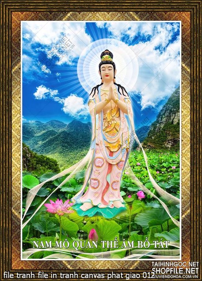 file tranh file in tranh canvas phat giao 012